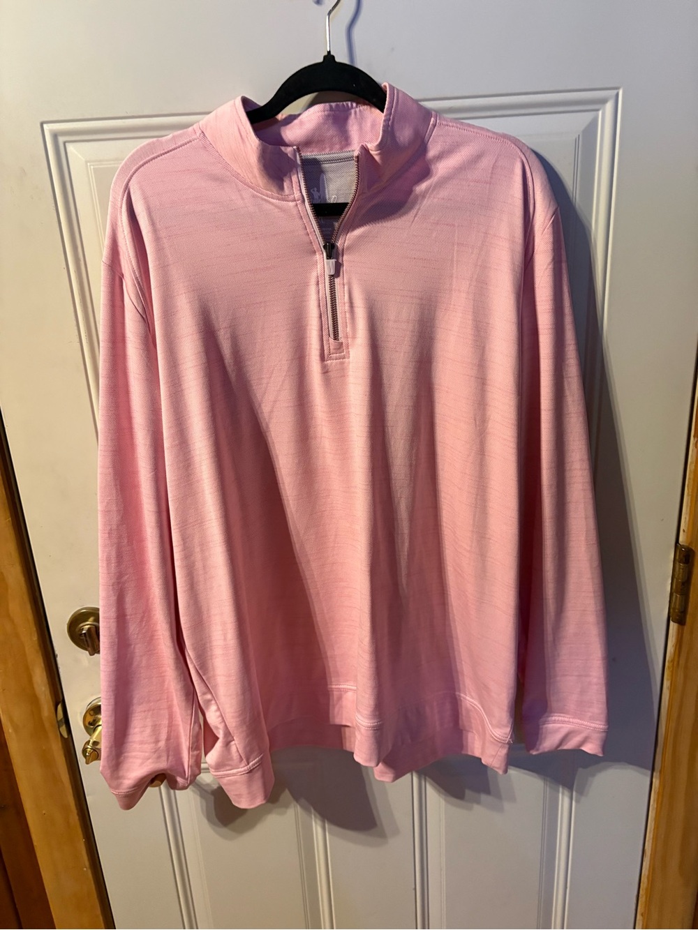 johnnie-O Light Pink Quarter-Zip Pullover Size X Large